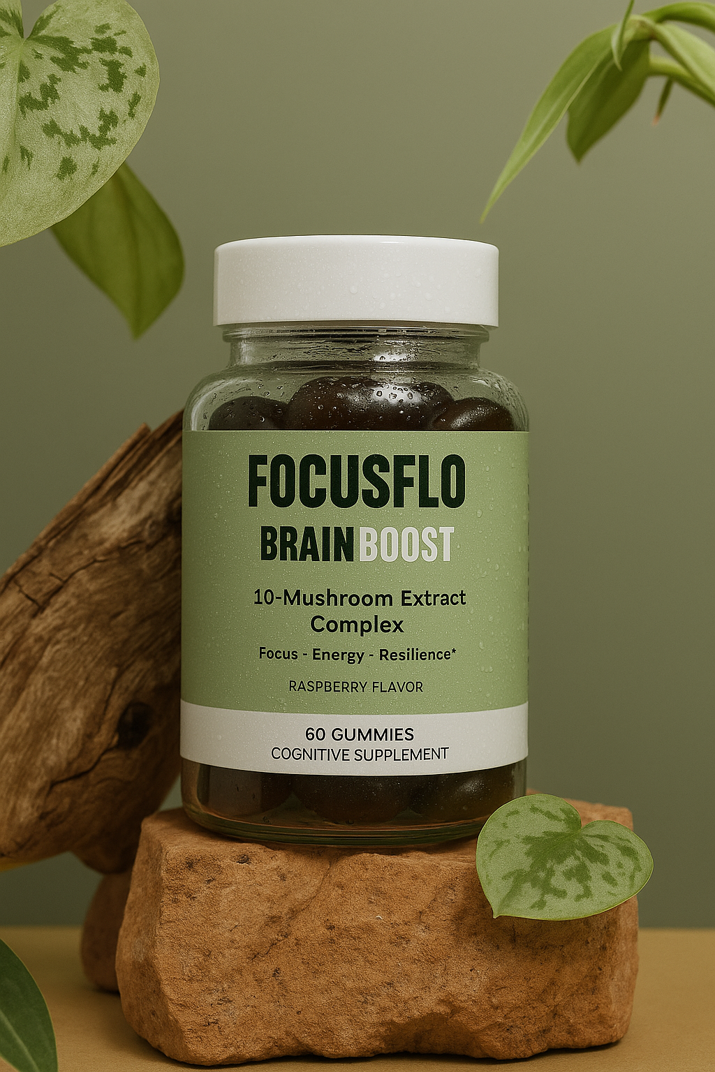 10 Functional Mushrooms, 1 Formula: Lion’s Mane, Reishi, Cordyceps, Chaga, Shiitake, Maitake, Turkey Tail, Royal Sun Agaricus, Black Fungus, White Button.